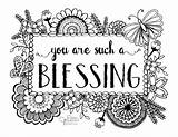 Coloring Blessings Fantastic sketch template