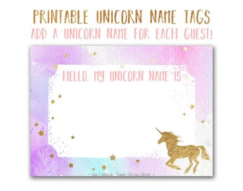 pin  lornny   unicorn ideas party   unicorn printables