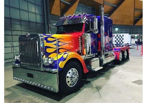 peterbilt  optimus prime prime mover trucks  listed