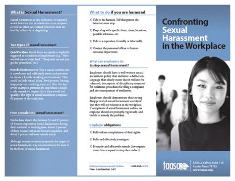 Confronting Sexual Harassment In The Workplace