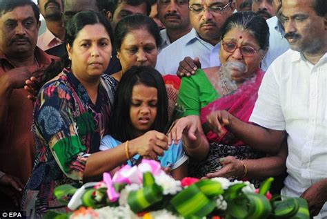 funeral of indian woman murdered while on the phone to her husband daily mail online