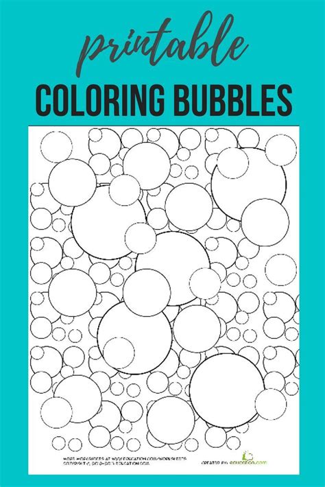 bubble worksheet educationcom kindergarten coloring pages
