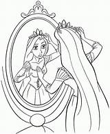 Rapunzel Prinzessin Malvorlagen Dibujos Tangled Kostenlos Ausdrucken Walt Drucken Coloringhome Spiegel sketch template