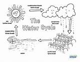 Water Cycle Coloring Corn Sheet Grow Growing Unit sketch template