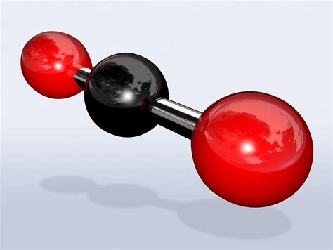 carbon dioxide molecule photograph by miriam maslo
