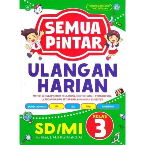 Semua Pintar Ulangan Harian Sd Mi Kelas 3 Shopee Indonesia