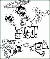 Coloring Pages Titans Teen Go Cartoon Network Team Getcolorings Color Getdrawings sketch template