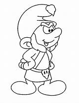 Cartoon Gutsy Smurf Coloring Uncolored Smurfs Draw Pages Kids Disney Drawings Happy Disimpan Dari Library Clipart Wikia Wiki sketch template