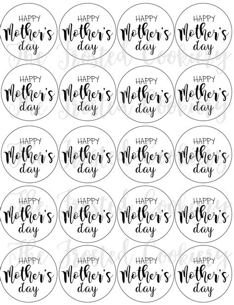 printable happy mothers day tags  print