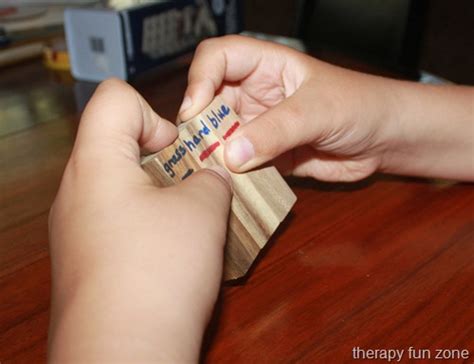 jenga blocks writing game therapy fun zone