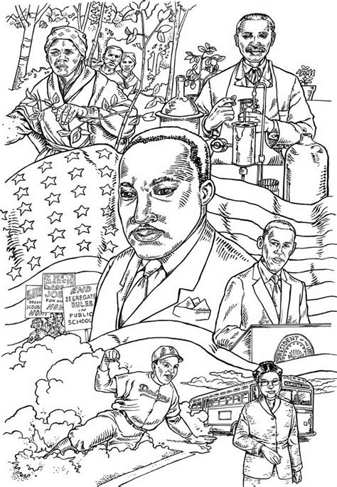 coloring pages  black history