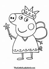 Peppa Family Coloring Pig Pages Pigs Getdrawings Printable sketch template