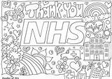 Nhs Thank Colouring sketch template