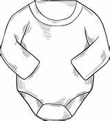 Onesie sketch template