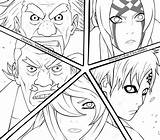 Kage Lineart Five Deviantart Naruto Pages Anime Manga sketch template