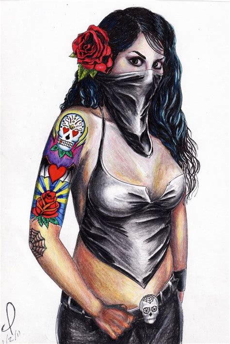 mexican chola pin up chola pin up girl tattoos gorgeous ladies pinterest