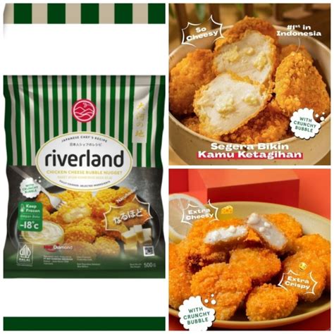 Jual Riverland Chicken Cheese Bubble Nugget Naget Ayam Crispy Dengan