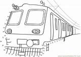 Train Commuter sketch template