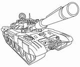 Coloring Pages Army Tanks Color Print Kids sketch template