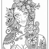 Coloring Pages Mermaid Intricate Getdrawings Adults Getcolorings sketch template