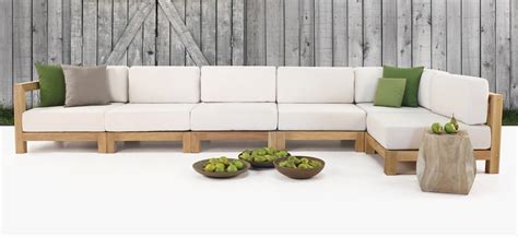 ibiza outdoor sectional sofa  grade teak furniture