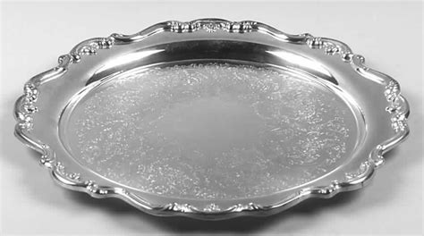 baronial silverplatehollowwareheritage medium  silverplate tray  gorham silver