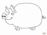 Pig Coloring Cute Pages Guinea Pot Drawing Adult Printable Bellied Color Adorable Little Getdrawings Surprising Template Supercoloring sketch template