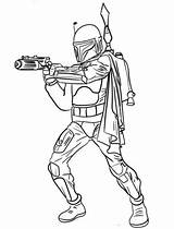 Coloring Wars Star Fett Jango Pages Printable Sheets Colouring Solo Jabba Hutt Han Galaxy Mercenary sketch template