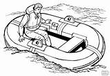 Boat Coloring Pages Raft Boats Life Printable Drawing Speed Clipart Motor Lifeboat Man Ships Sheet Psf  Color Drawings Getdrawings sketch template
