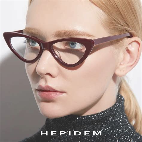 acetate optical glasses frame women brand designer cat eye prescription