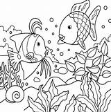 Fish Ray Coloring Getcolorings sketch template