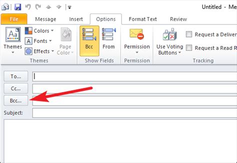 bcc  outlook