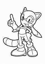 Coloring Sonic Pages Knuckles Hedgehog Book Popular sketch template