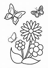 Butterfly Flower Drawing Flowers Drawings Easter Sketch Butterflies Clipart Kids Clip Easy Colouring Draw Painting Designs Clipartbest Bows Use Print sketch template