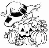 Halloween Cat Coloring Categories A4 sketch template
