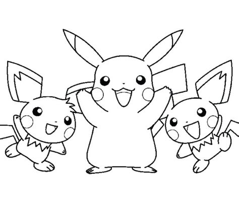 pikachu coloring page images