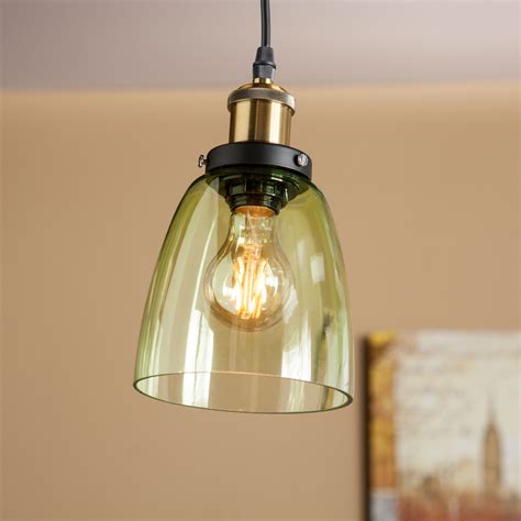 colored glass mini arched bell shaped pendant lamp plus size pendant