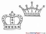 Colouring Crowns Sheet Coloring Pages Title sketch template