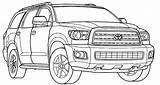 Coloring Toyota Pages Land Cruiser Color Cars Print sketch template
