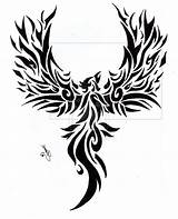 Phoenix Drawing Line Bird Fire Tattoo Drawings Getdrawings Paintingvalley sketch template