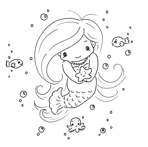 baby mermaid drawing  getdrawings