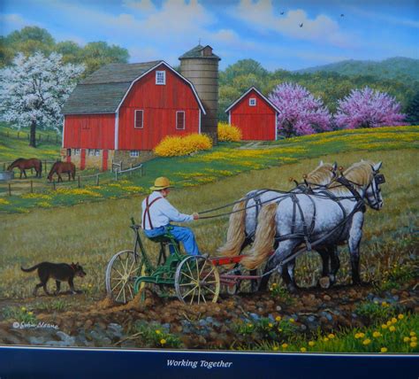 summer country farm scene paintings