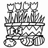 Easter Flowers Eggs Surfnetkids Coloring sketch template