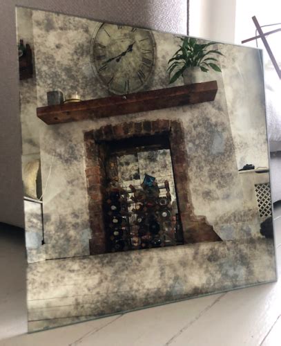 Splash Back Feature Wall Antique Aged Distressed Foxed Mirror Tiles