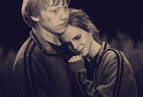 deathly hallows harry potter hermione love ron