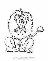 Coloring Lions Animals Book Lion Sheet Pages sketch template