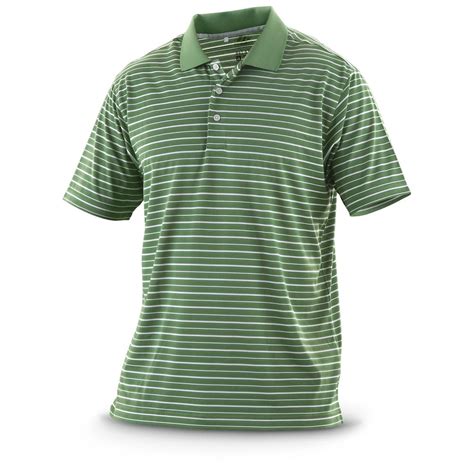adidas climalite polo shirt green stripe  shirts polos  sportsmans guide
