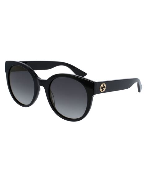 gucci gradient round sunglasses black neiman marcus