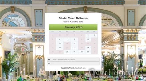 oholei torah ballroom booking  digital crownheightsinfo chabad news crown heights news