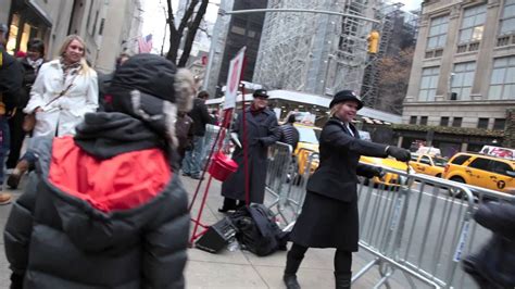 Salvation Army Bell Ringing Charity Collectors New York
